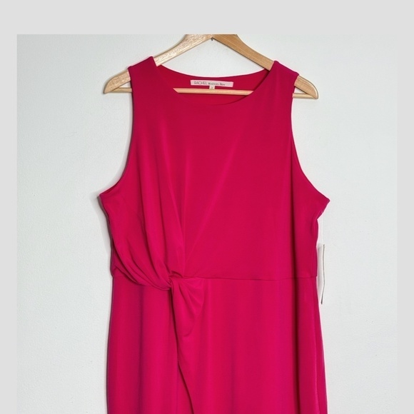 NWT Rachel Roy Dress Plus Curvy Collection Faux Wrap Draped Front Sleeveless 1X - Picture 6 of 15